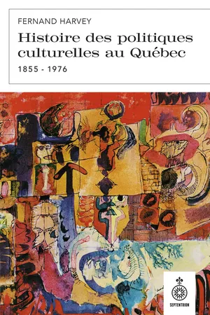 Histoire des politiques culturelles au Québec, 1855 à 1976