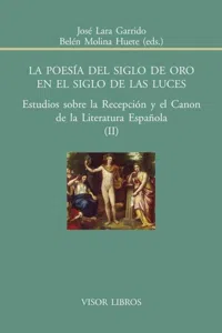 La poesía del siglo de Oro en el siglo de las luces_cover