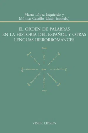 El orden de palabras en la historia del español y otras lenguas iberromances