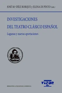 Investigaciones del Teatro Clásico español_cover