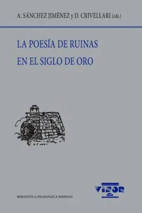 La poesía de ruinas en el siglo de oro_cover