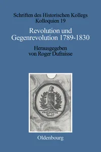 Revolution und Gegenrevolution 1789–1830_cover