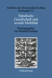 Ständische Gesellschaft und Soziale Mobilität_cover