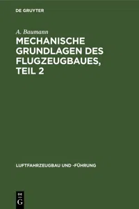 Mechanische Grundlagen des Flugzeugbaues, Teil 2_cover