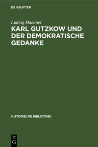 Karl Gutzkow und der demokratische Gedanke_cover