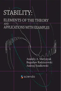 Stability: Elements of the Theory and Applications with Examples_cover
