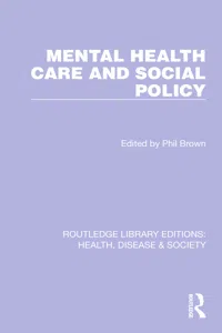 Mental Health Care and Social Policy_cover