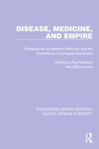 Disease, Medicine and Empire_cover