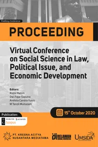 The 1st Virtual Conference on Social Science in Law, Political Issue and Economic Development_cover