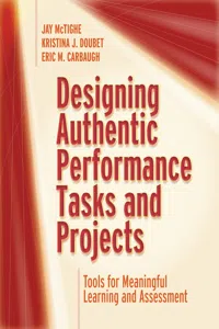 Designing Authentic Performance Tasks and Projects_cover