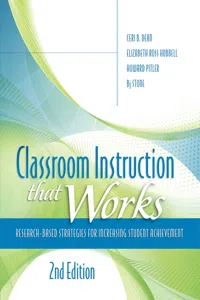 Classroom Instruction That Works_cover