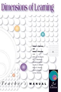 Dimensions of Learning Teacher's Manual, 2nd ed._cover