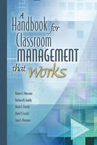 A Handbook for Classroom Management That Works_cover