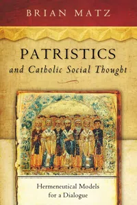 Patristics and Catholic Social Thought_cover