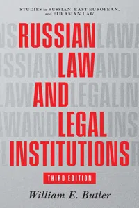Russian Law and Legal Institutions_cover