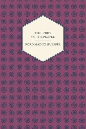 The Spirit of the People - An Analysis of the English Mind