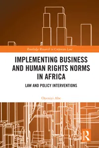 Implementing Business and Human Rights Norms in Africa: Law and Policy Interventions_cover