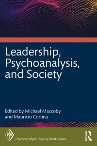 Leadership, Psychoanalysis, and Society_cover