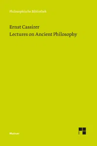 Lectures on Ancient Philosophy_cover