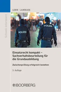 Einsatzrecht kompakt - Sachverhaltsbeurteilung für die Grundausbildung_cover