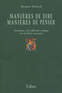 Manières de dire, manières de penser_cover