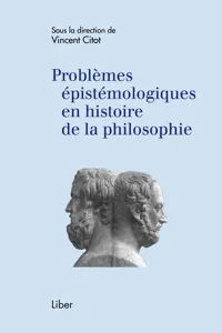 Problèmes épistémologiques en histoire de la philosophie_cover