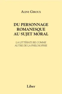 Du personnage romanesque au sujet moral_cover