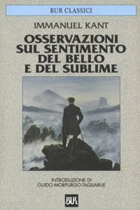 Osservazioni sul sentimento del bello e del sublime_cover