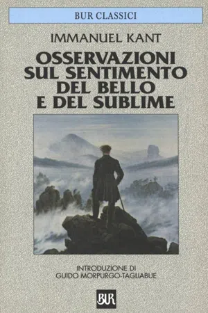 Osservazioni sul sentimento del bello e del sublime