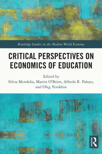 Critical Perspectives on Economics of Education_cover
