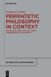 Peripatetic Philosophy in Context_cover