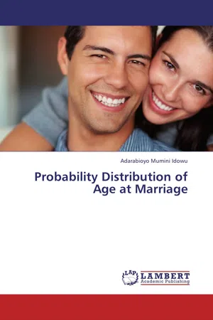 Probability Distribution of Age at Marriage