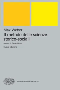 Il metodo delle scienze storico-sociali_cover