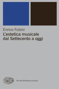 L'estetica musicale dall'antichità al Settecento_cover