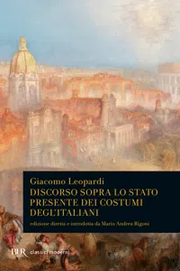 Discorso sopra lo stato presente dei costumi degl'italiani_cover