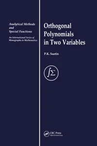 Orthogonal Polynomials in Two Variables_cover