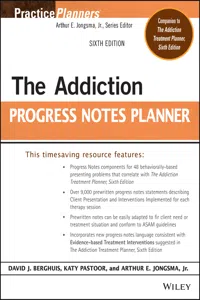 The Addiction Progress Notes Planner_cover