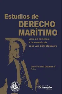 Estudios de derecho marítimo. Libro en homenaje a la memoria de José Luis Goñi Etchevers_cover
