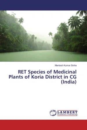 RET Species of Medicinal Plants of Koria District in CG (India)