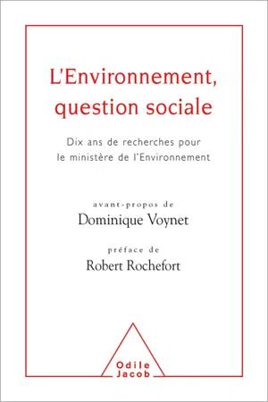 L' Environnement, question sociale