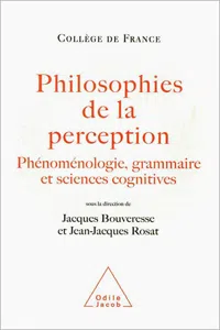 Philosophies de la perception_cover