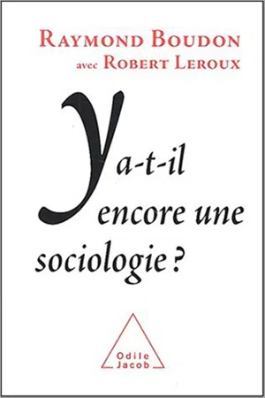 Y a-t-il encore une sociologie ?