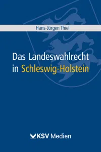 Das Landeswahlrecht in Schleswig-Holstein_cover