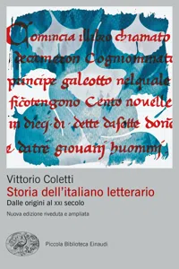 Storia dell'italiano letterario_cover