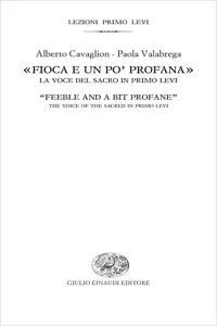 «Fioca e un po' profana». La voce del sacro in Primo Levi_cover