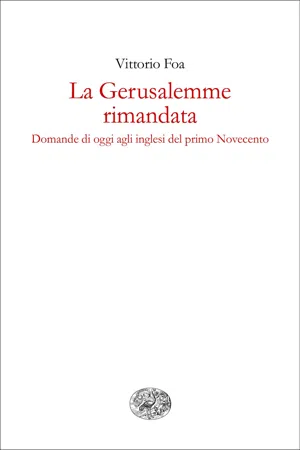 La Gerusalemme rimandata