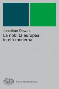 La nobiltà europea in età moderna_cover