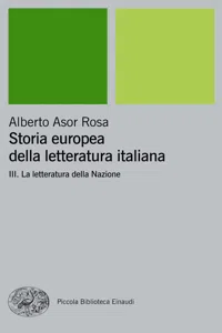 Storia europea della letteratura italiana III_cover