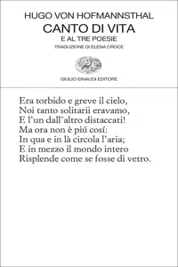 Canto di vita e altre poesie_cover