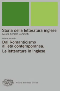 Storia della letteratura inglese. II. Dal Romanticismo all'età contemporanea. Le letterature in inglese._cover